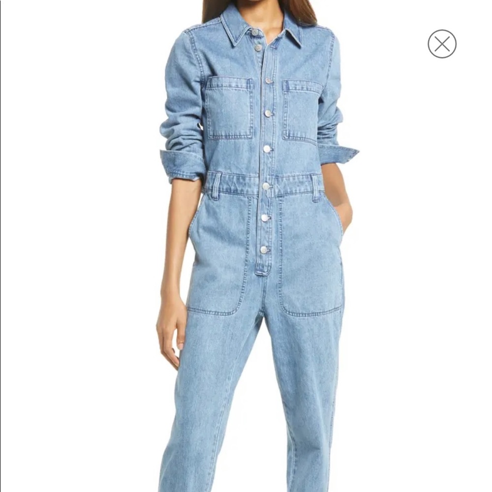 Madewell denim jumpsuit